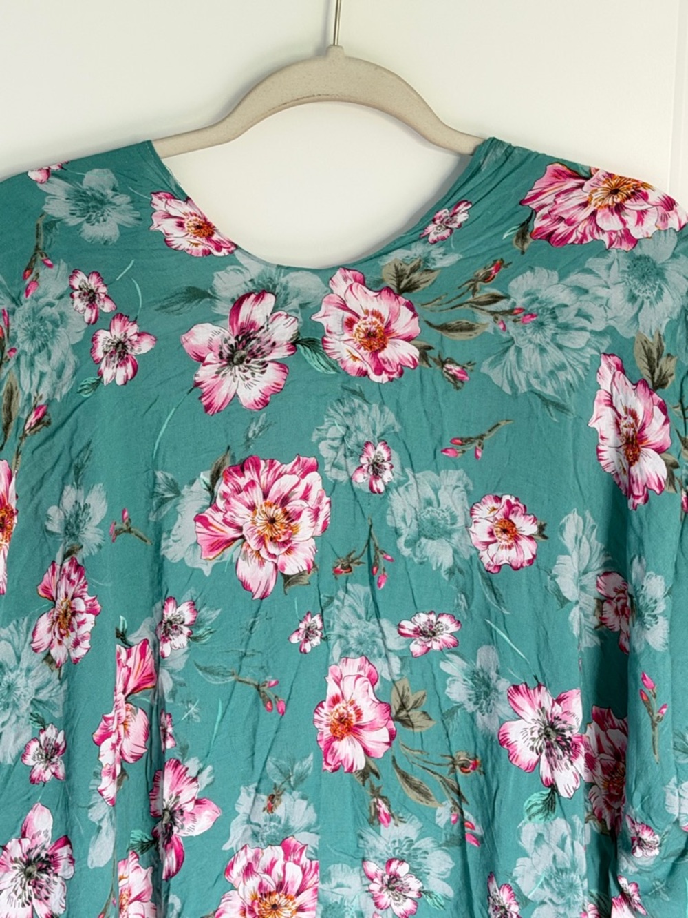 Torrid Women's Sage Green Floral Gauze Kimono Cover Up 00/0 - 39729 - Picture 8 of 16